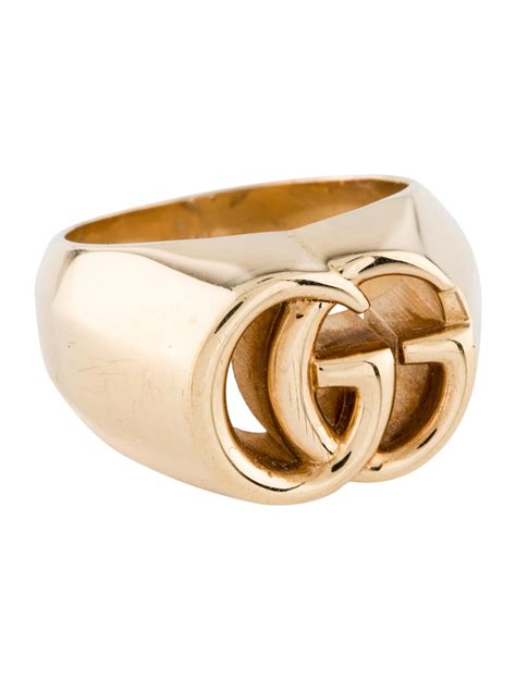 gucci running g stacking ring in 18k yellow gold|Gucci Running G Stacking Ring in 18K Yellow Gold, Size 6.25.